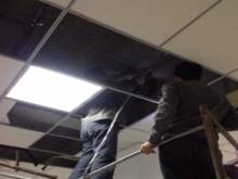 成都房屋补漏堵漏公司-奕呈防水工程公司在某大型工厂施工现场